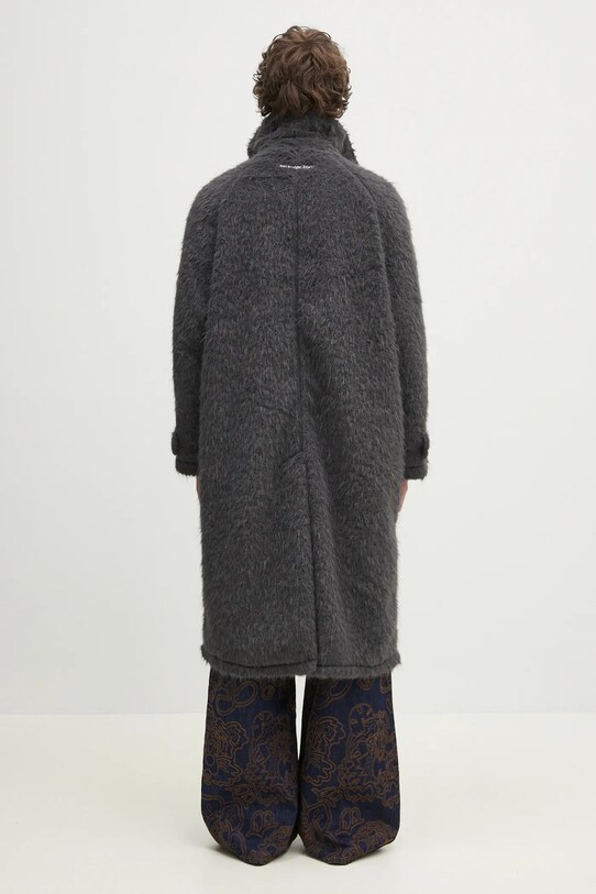 Odzież MKI MIYUKI ZOKU płaszcz Faux Alpaca Car Coat FAUX.ALPACA.CAR.COAT.CH szary