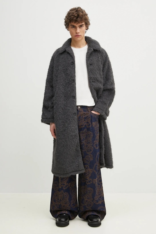 MKI MIYUKI ZOKU płaszcz Faux Alpaca Car Coat FAUX.ALPACA.CAR.COAT.CH