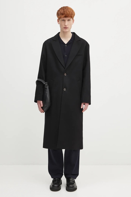 A.P.C. płaszcz wełniany Manteau Charles WOAJS.H01543