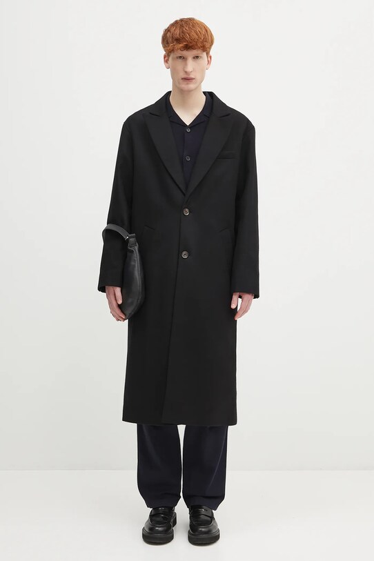 A.P.C. palton de lână Manteau Charles WOAJS.H01543