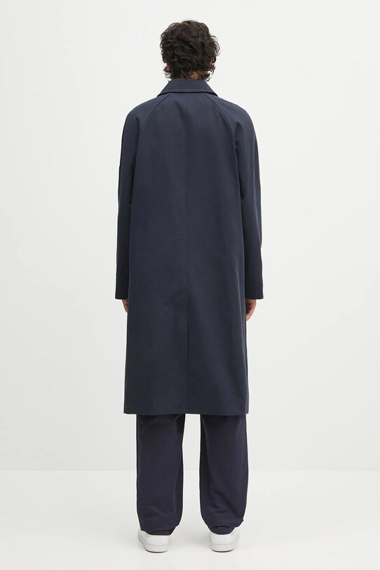 Дрехи Палто с лен A.P.C. Mac Edouard COGXT.M01549 тъмносин