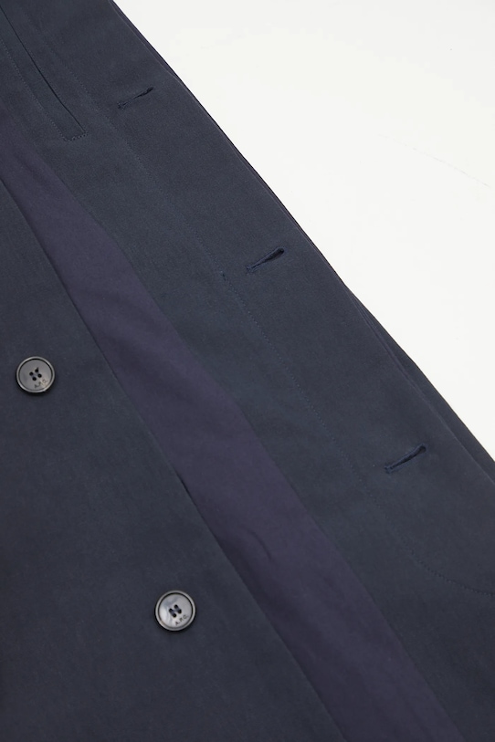 Палто с лен A.P.C. Mac Edouard COGXT.M01549 тъмносин