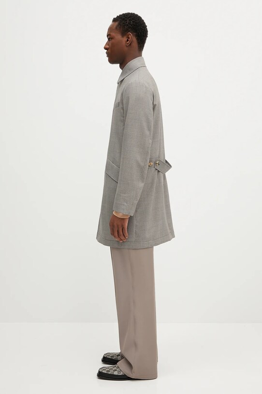 Paul Smith palton de lână M1R.443Z.P02631 gri SS25