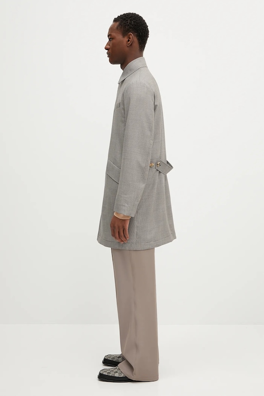 Шерстяное пальто Paul Smith M1R.443Z.P02631 серый SS25