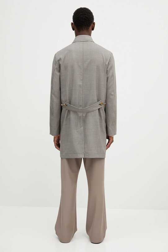 Odzież Paul Smith płaszcz wełniany M1R.443Z.P02631 szary