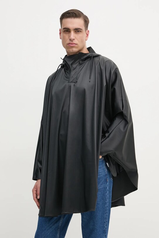 Rains poncho Cape W3 18800.84 negru SS25