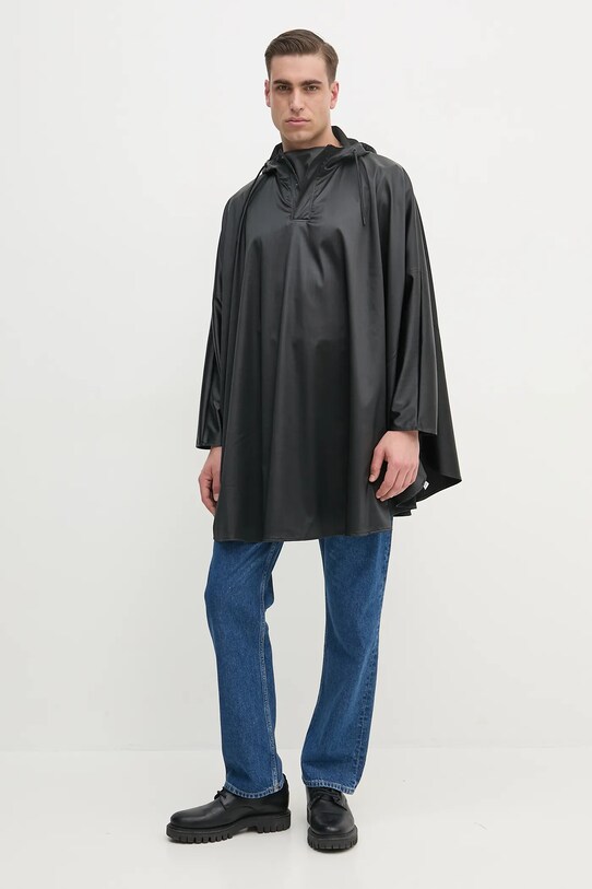 Rains poncho Cape W3 negru 18800.84