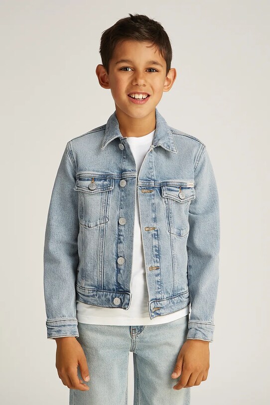 Детская джинсовая куртка Calvin Klein Jeans 0 остальные голубой IB0IB02308.PPYA