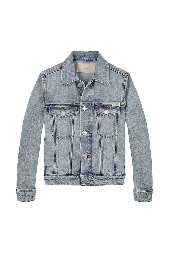 Детская джинсовая куртка Calvin Klein Jeans 0 IB0IB02308.PPYA голубой SS25