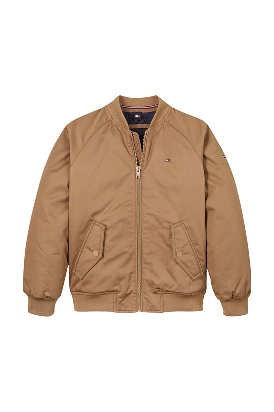 Детская куртка-бомбер Tommy Hilfiger KB0KB09363.PPYA коричневый SS25