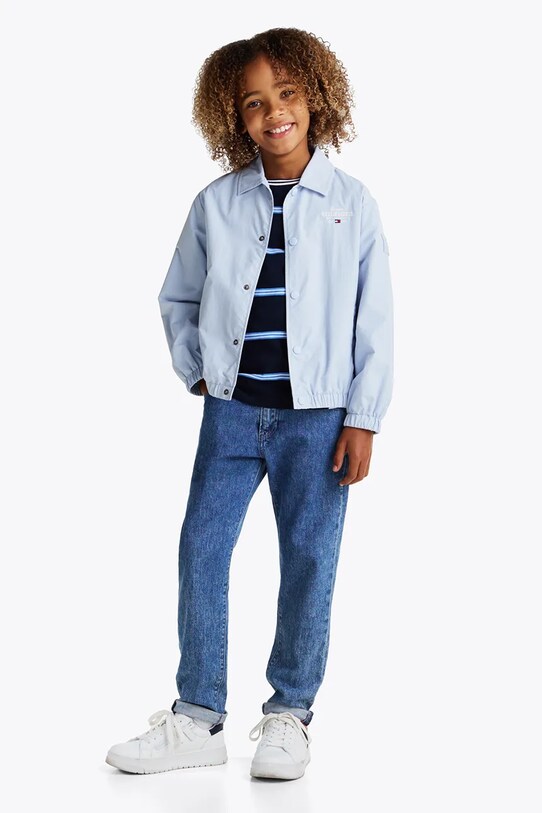 Детская куртка-бомбер Tommy Hilfiger голубой KB0KB09364.128.176.PPYA