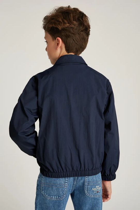 Chłopiec Tommy Hilfiger kurtka bomber dziecięca KB0KB09364.128.176.PPYA granatowy