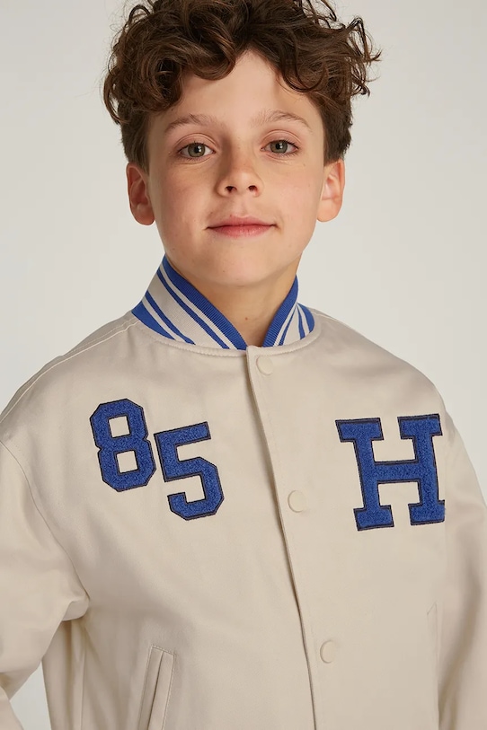 Παιδικό μπουφάν bomber Tommy Hilfiger KB0KB09367.PPYA μπεζ