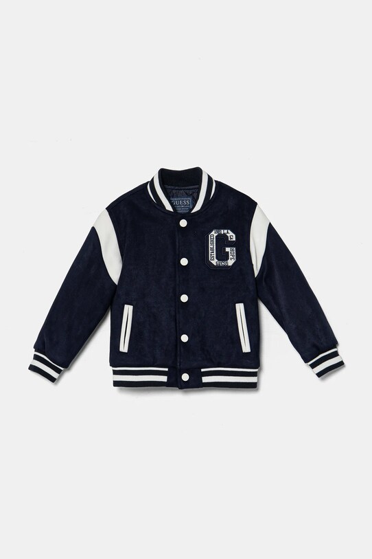 Детская куртка-бомбер Guess с подкладкой тёмно-синий N5RL07.WG970.PPYA