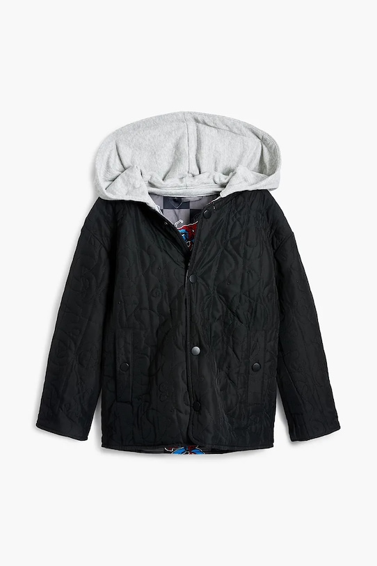 Băieți Desigual geacă reversibila pentru copii 25SBEW02 negru