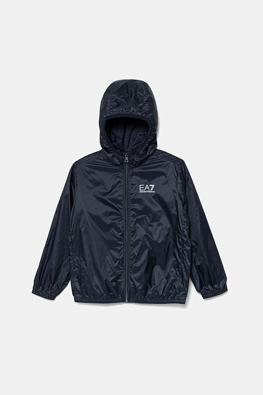 Дитяча куртка EA7 Emporio Armani з капюшоном темно-синій 7B000032.AF12981