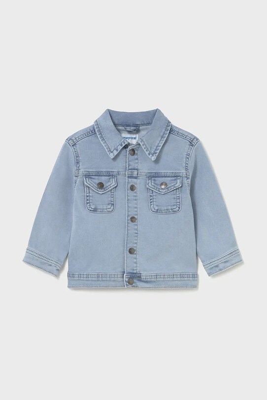 Dětská riflová bunda Mayoral soft denim nezateplené modrá 1471.3E.Baby.PPYA