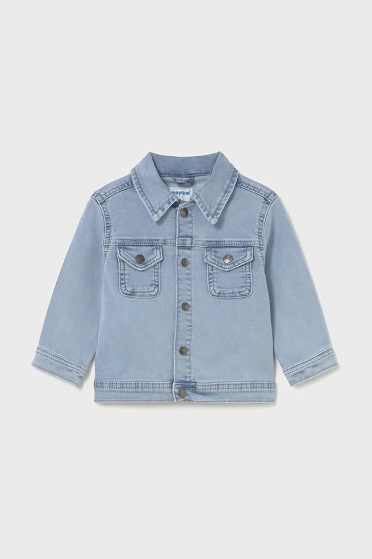 Mayoral geaca de blugi pentru copii soft denim necaptusit albastru 1471.3E.Baby.PPYA