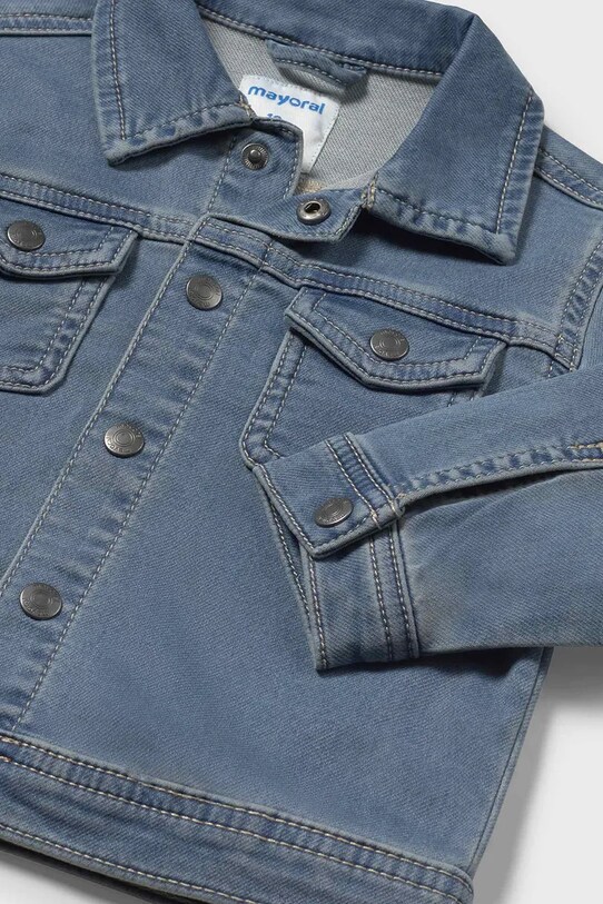 Дитяча джинсова куртка Mayoral soft denim блакитний 1471.3E.Baby.PPYA