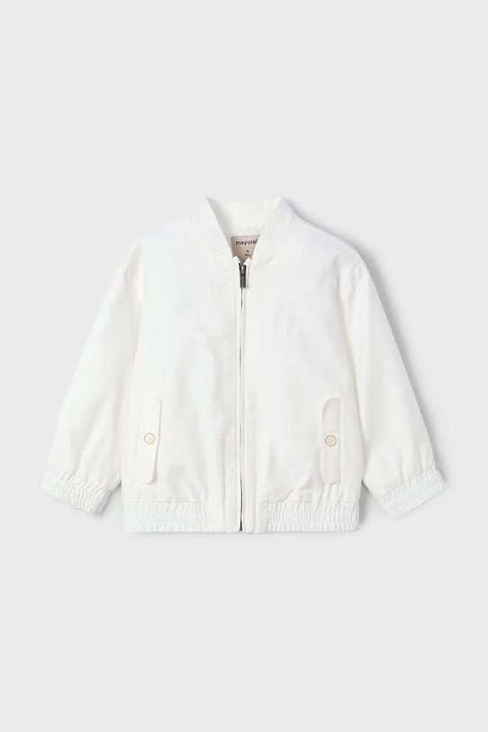 Dětská bunda s příměsí lnu Mayoral 3420.5A.Mini.PPYA béžová SS25