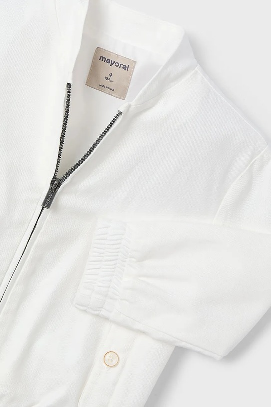 Dětská bunda s příměsí lnu Mayoral béžová 3420.5A.Mini.PPYA