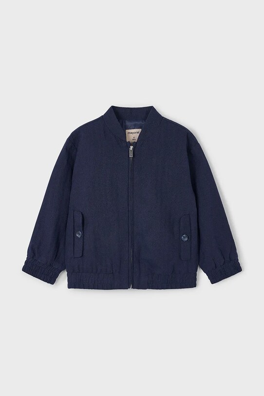Mayoral kurtka z domieszką lnu dziecięca nieocieplane granatowy 3420.5A.Mini.PPYA