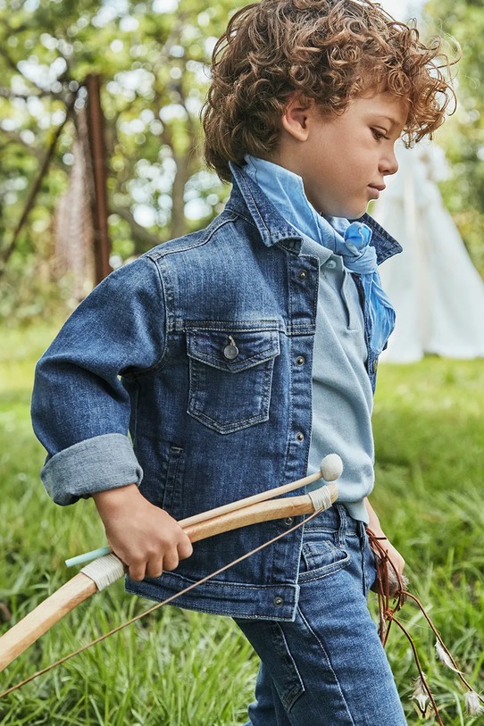 Otroška jeans jakna Mayoral Drugo modra 3421.5B.Mini.PPYA