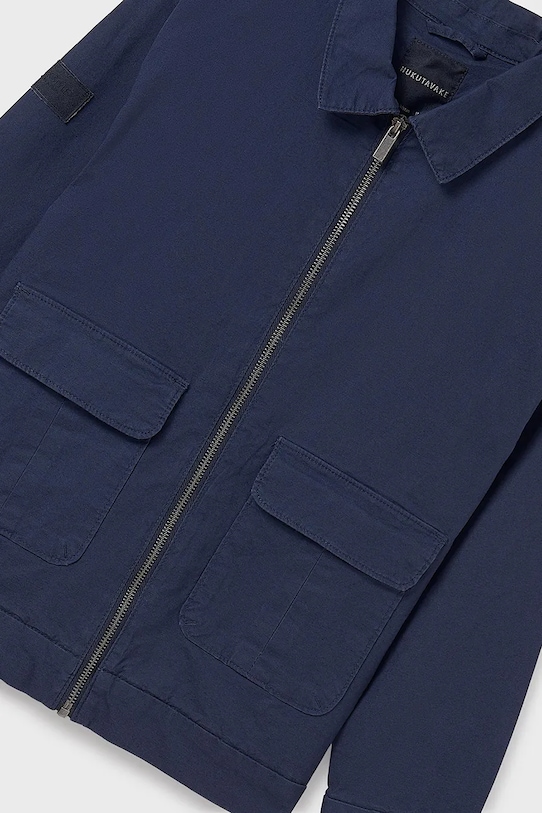 Παιδικό σακάκι από λινό ύφασμα Mayoral σκούρο μπλε 6486.7B.Junior.PPYA