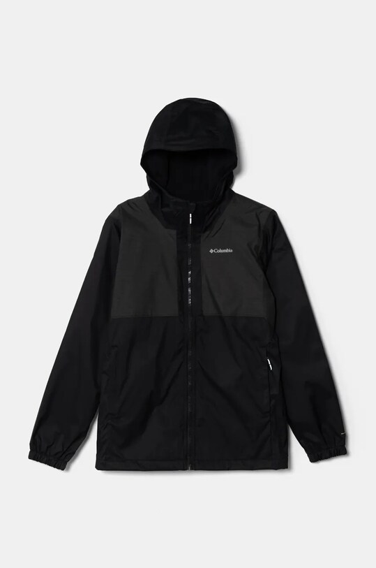 Дитяча куртка Columbia Rainy Trails з капюшоном чорний 2090101