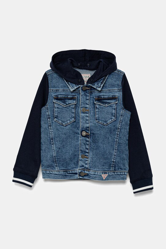 Guess kurtka jeansowa dziecięca nieocieplane niebieski N5GL00.D5NK0.PPYA