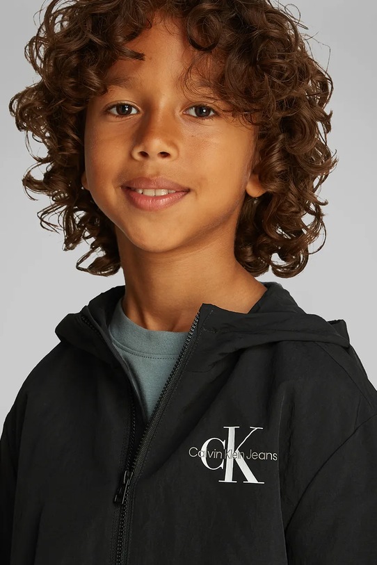 Detská bunda Calvin Klein Jeans IB0IB02500.104.116.PPYA čierna