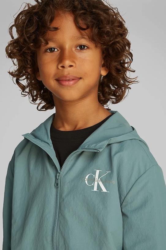 Детская куртка Calvin Klein Jeans IB0IB02500.128.176.PPYA бирюзовый
