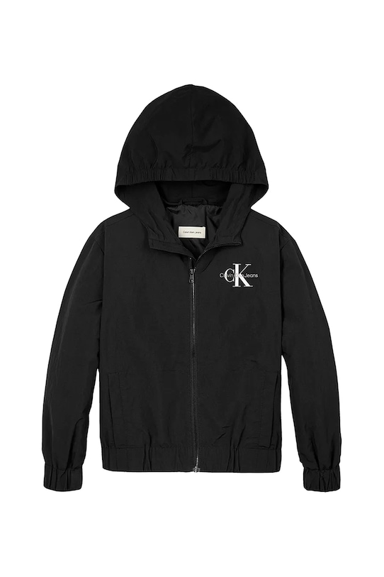 Dětská bunda Calvin Klein Jeans IB0IB02500.128.176.PPYA černá SS25