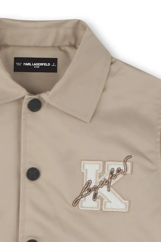 Παιδικό μπουφάν bomber Karl Lagerfeld μπεζ Z30568.114.150