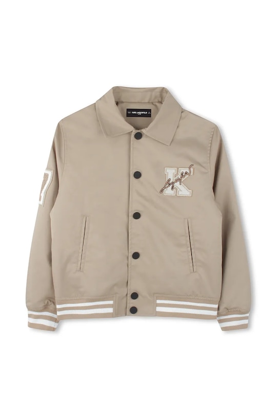Παιδικό μπουφάν bomber Karl Lagerfeld Z30568.162.174 μπεζ SS25