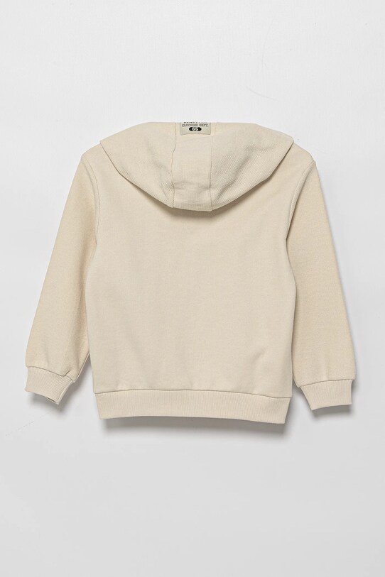 Детски памучен суичър United Colors of Benetton 3T31G503Q.P.Seasonal бежов SS25