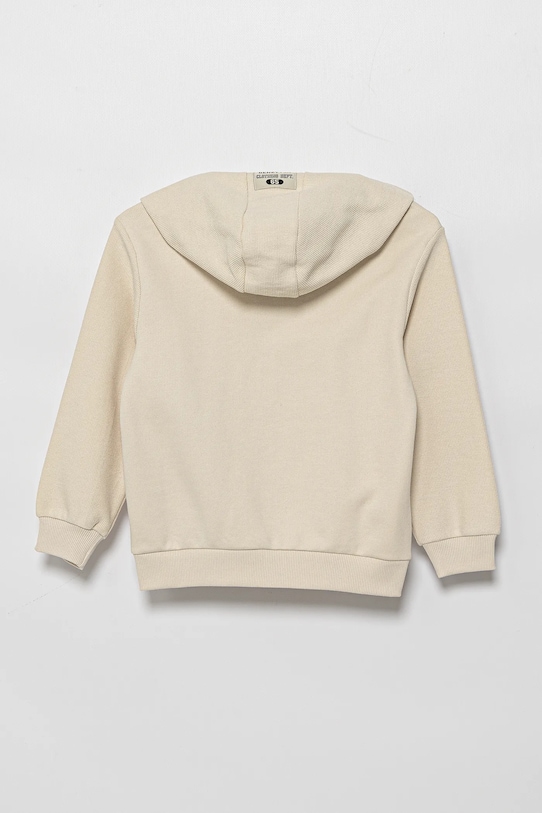 Detská bavlnená mikina United Colors of Benetton 3T31G503Q.P.Seasonal béžová SS25