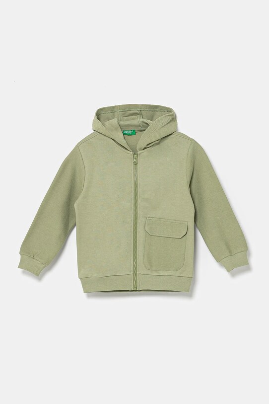 United Colors of Benetton felpa in cotone bambino/a con verde 3T31G503Q.P.Seasonal