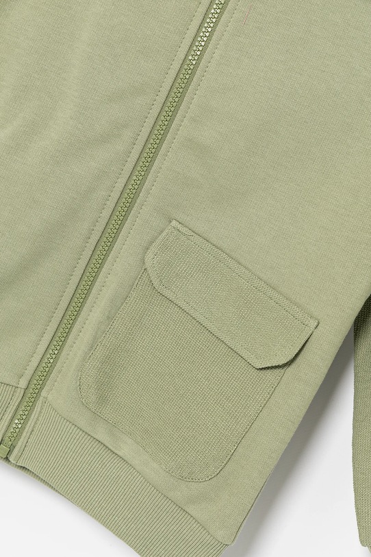 Băieți United Colors of Benetton hanorac de bumbac pentru copii 3T31G503Q.P.Seasonal verde