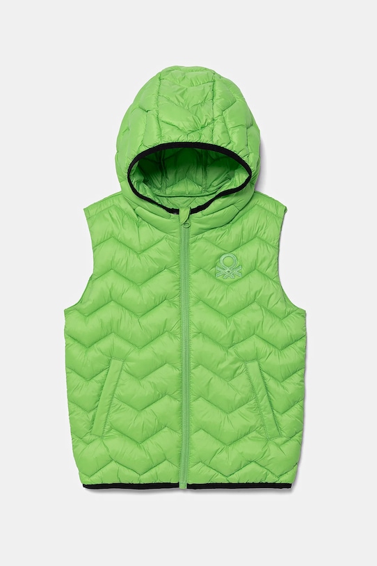 United Colors of Benetton vestă copii cu captuseala verde 2TWDGJ00G.P.Season.PPYA