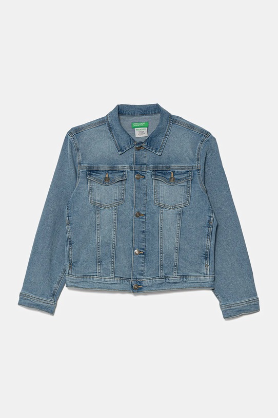 United Colors of Benetton geacă de blugi pentru copii necaptusit albastru 25ONCN062.G.Seasonal