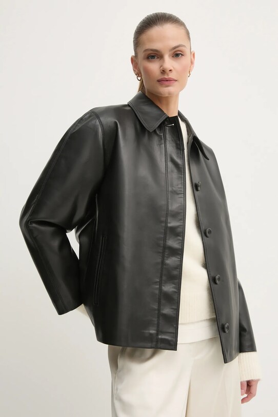 Куртка Calvin Klein кожа чёрный K20K208337