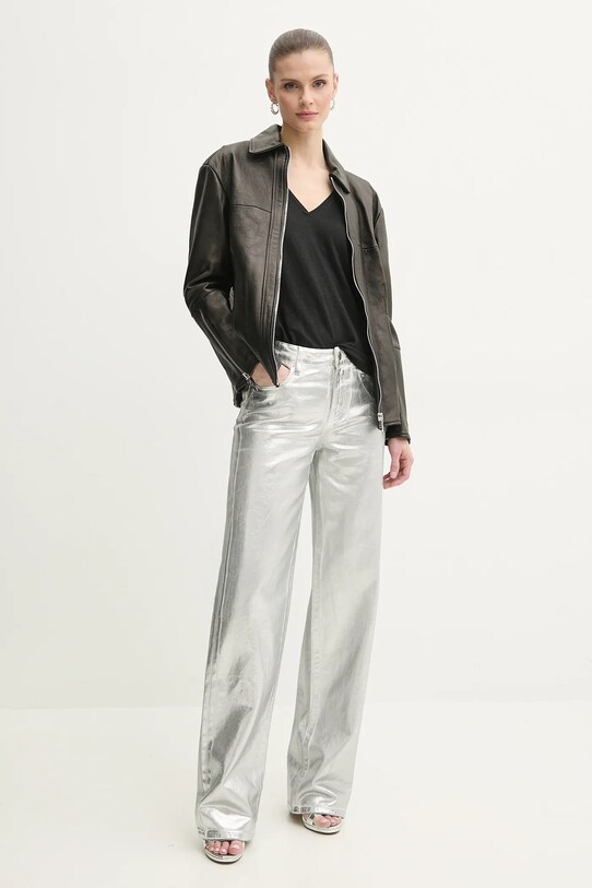 Patrizia Pepe kurtka skórzana 8O0160.L143 czarny SS25
