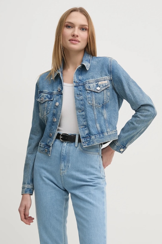 Джинсова куртка Calvin Klein Jeans джинс блакитний J20J224542