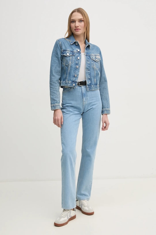 Джинсова куртка Calvin Klein Jeans J20J224542 блакитний SS25