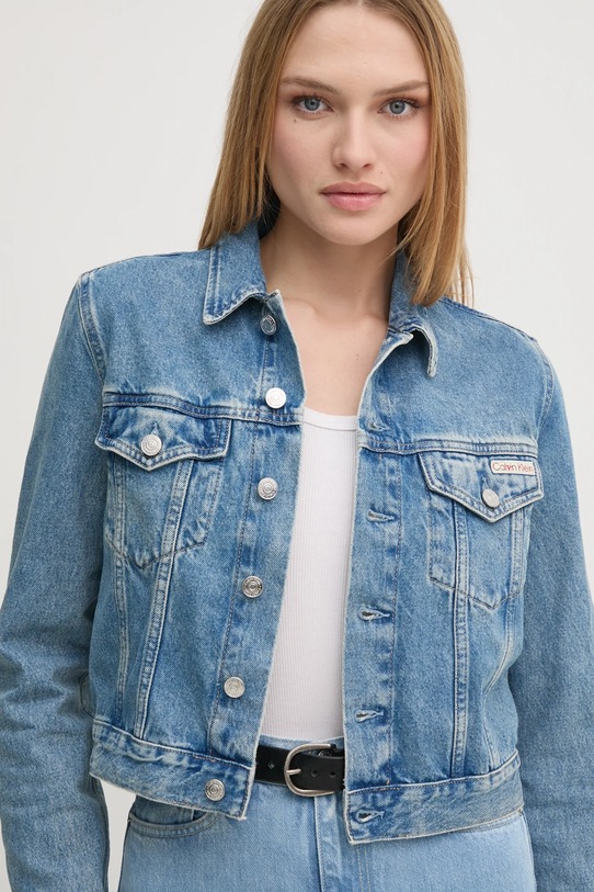 Дънково яке Calvin Klein Jeans син J20J224542