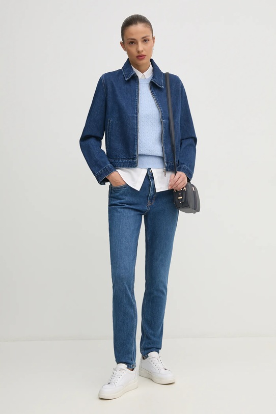 Τζιν μπουφάν Calvin Klein Jeans J20J224545 σκούρο μπλε SS25