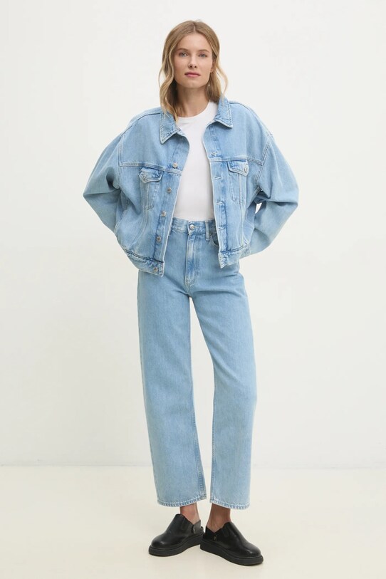 Джинсова куртка Calvin Klein Jeans J20J224548 блакитний SS25