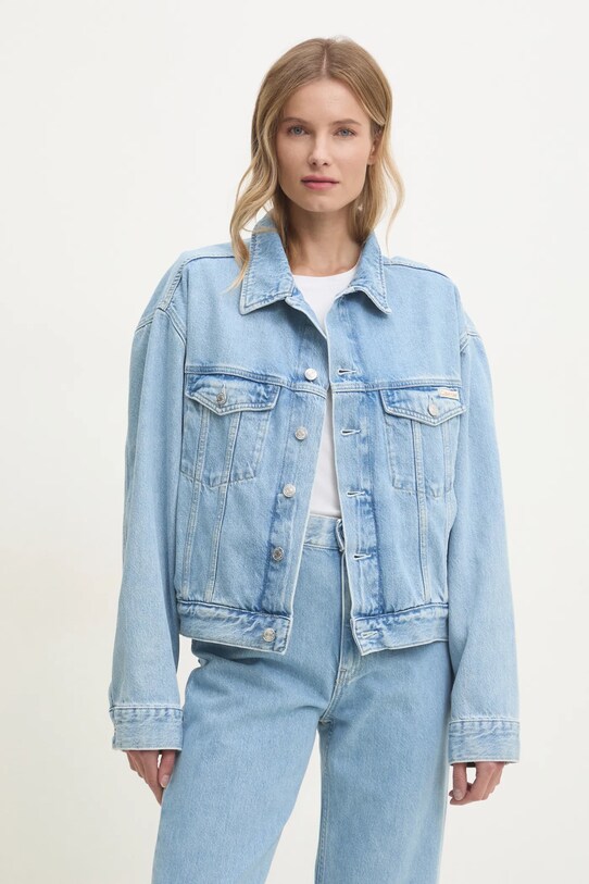 Джинсова куртка Calvin Klein Jeans блакитний J20J224548