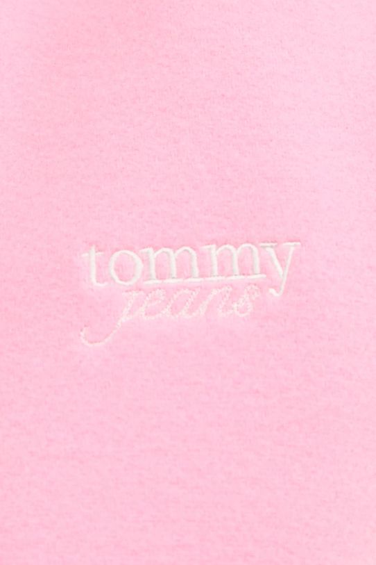 Tommy Jeans jachetă bomber din amestec de lână DW0DW19320 roz